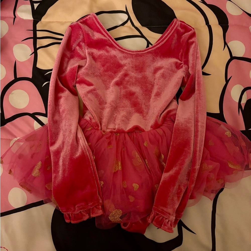 Cheeky Plum Pink and Gold Kids Dance Costume